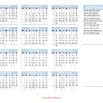 2024 Annual Calendar Free Printable Cassi Cynthie