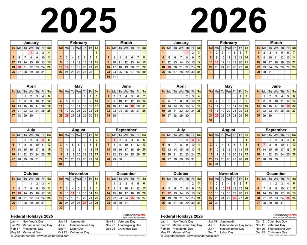 2025 2026 Printable Calendar A Comprehensive Guide Calendar 2025 