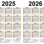 2025 2026 Printable Calendar A Comprehensive Guide Calendar 2025