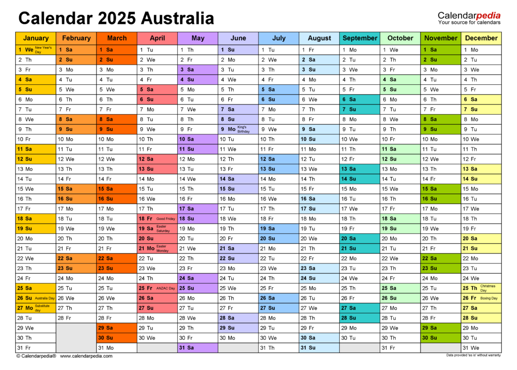 2025 Australian Calendar Cruise Around The World 2025