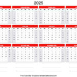 2025 Calendar