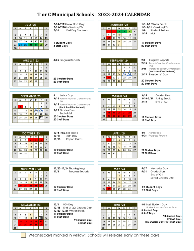 Fcusd 2024 Instructional Calendar Image To U