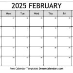 February 25 Calendar