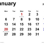 January 2025 Calendar Templates For Word Excel And PDF