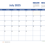 July 2025 Calendar Printable A Comprehensive Guide Calendar 2025