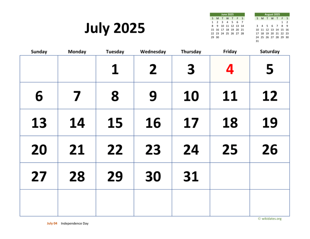 July 2025 Calendar Word A Comprehensive Guide Calendar 2025 June 