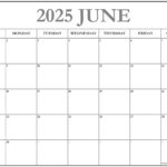 June And July 2025 Calendar Printable A Comprehensive Guide To