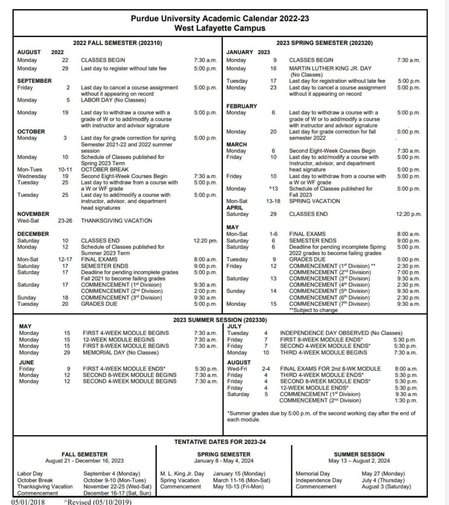 Purdue 2024 Academic Calendar Printable Word Calendar Vrogue co