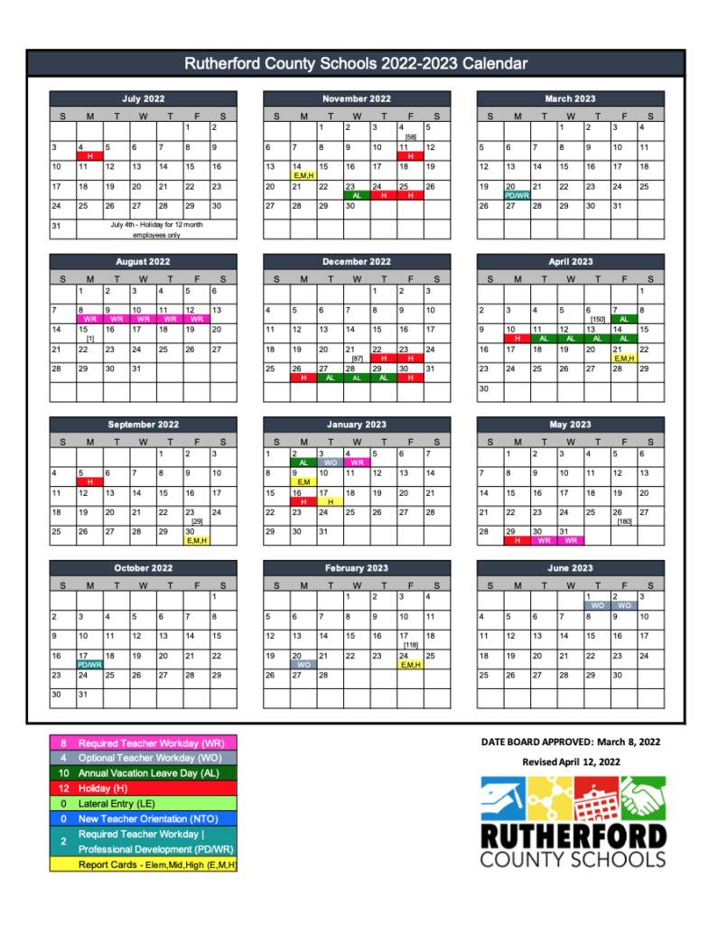 Rutherford School Calendar 2023 Get Calendar 2023 Update