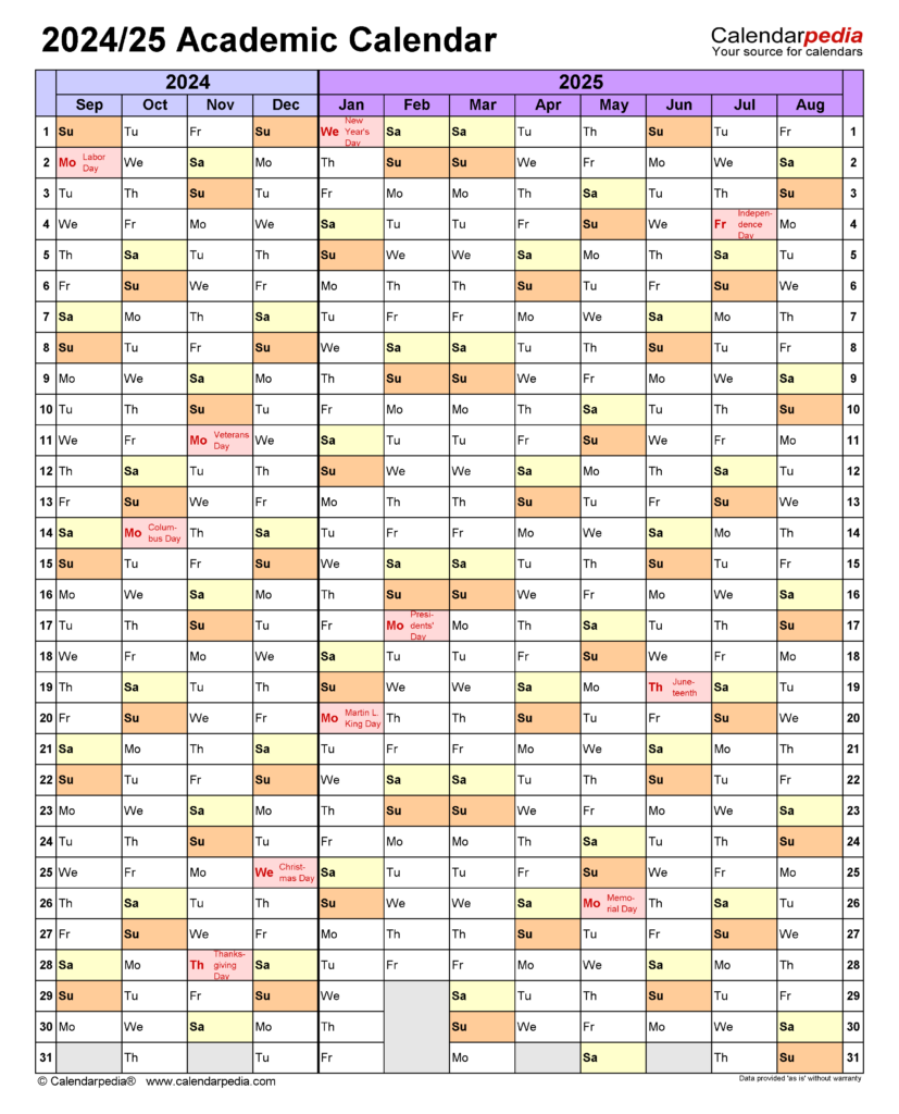 Una Academic Calendar 2024 2025 Conni Mallory