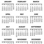 Yearly Calendar 2025 Month Per Page For Comprehensive Planning