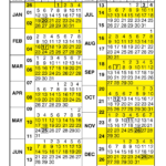 2020 Government Payroll Calendar Template Calendar Design