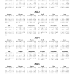 2022 2023 2024 2025 Free Printable Calendars And Planners Pdf Templates