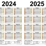 2023 2025 Calendar Printable Template Calendar