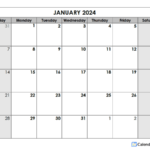 2024 Blank Monthly Calendar Free Printable Templates