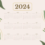 2024 Calendar Template Illustrator Belia Carolyn