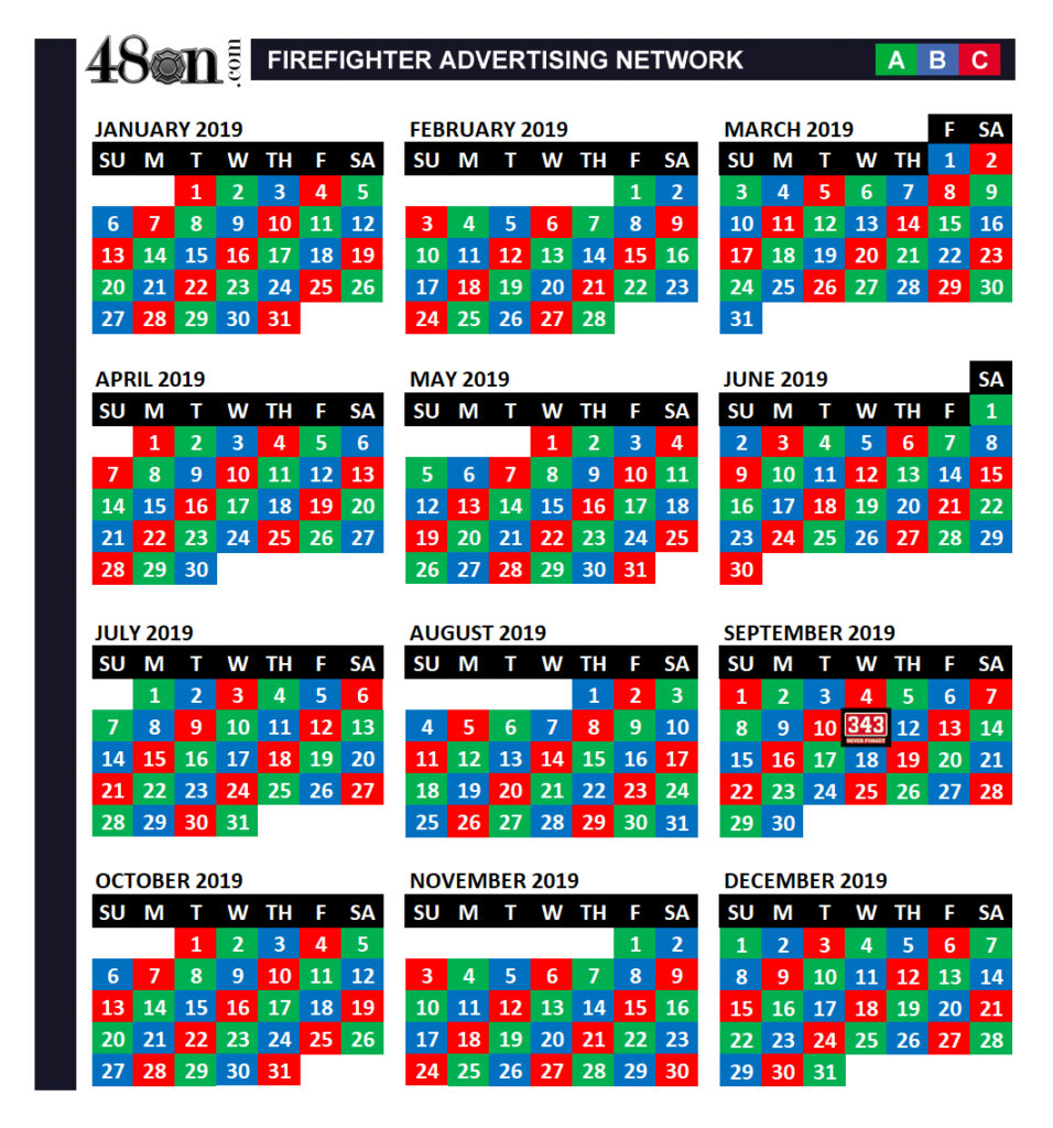 2024 Firefighter Shift Calendar 2024 Calendar Printable