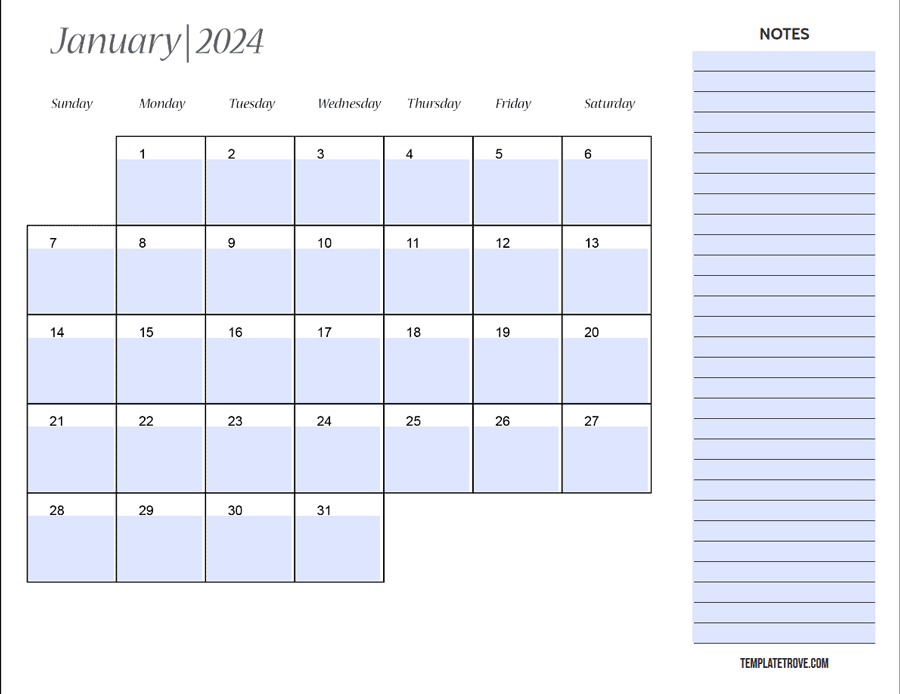 2024 Monthly Calendar Editable 2024 Calendar Printable 2024 Calendar