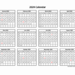 2024 One Page Calendar Printable Pdf 2024 Latia Monique