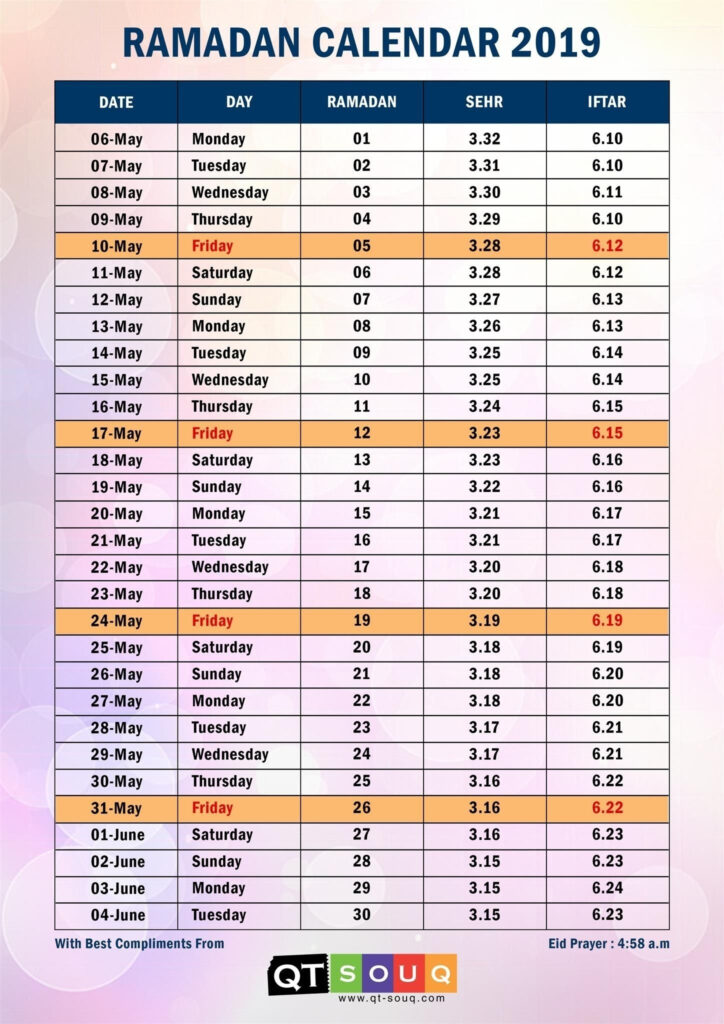 2024 Ramadan Date Calendar Lilli Doloritas