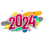 2024 Textbeschriftungsbanner 2024 Beschriftung Banner PNG Und Vektor