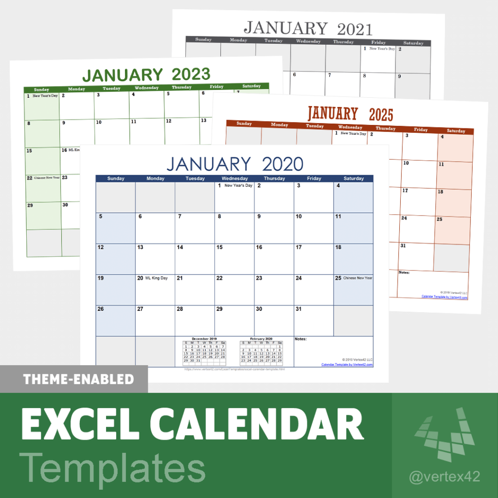 2024 Yearly Calendar Template Excel Free Download Full Erena Jacenta