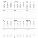 2025 Blank Yearly Calendar Printable