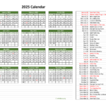 2025 Calendar Template With Us Holidays 2025 Calendar Aleen Shayne