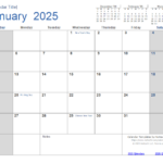 2025 Calendar Templates And Images