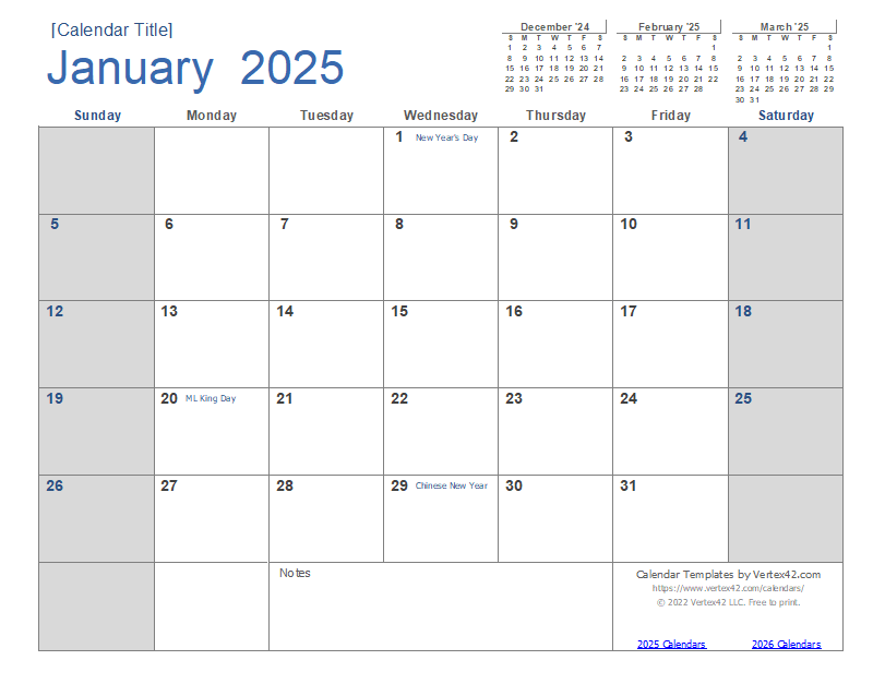 2025 Calendar Templates And Images