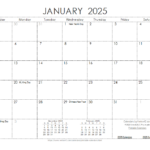 2025 Calendar Templates And Images