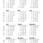 2025 Calendar With Week Numbers