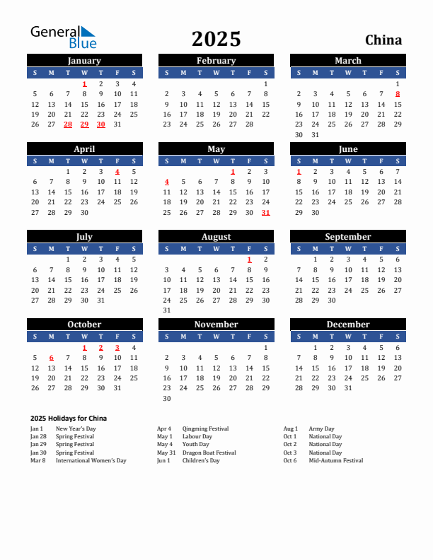 2025 China Public Holiday Calendar Year Ilsa Eleanora