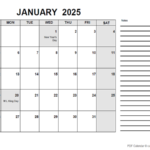 2025 Monthly Calendar Template Editable Pdf Xena Miofmela