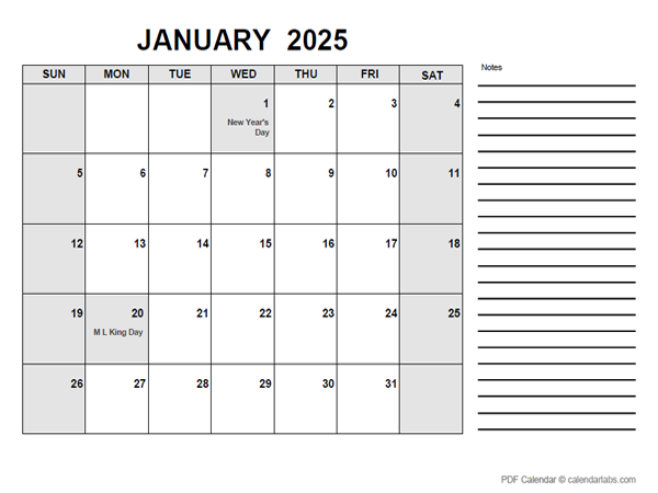 2025 Monthly Calendar Template Editable Pdf Xena Miofmela