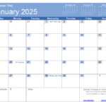 2025 Printable Calendar One Page