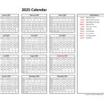 2025 Word Calendar Template With Holidays Word Conclusive Consequent