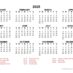 2025 Year At A Glance Calendar With Singapore Holidays Free Printable