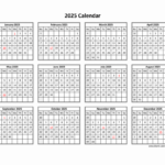 2025 Yearly Calendar Printable One Page Pdf Download Jackie Blondelle