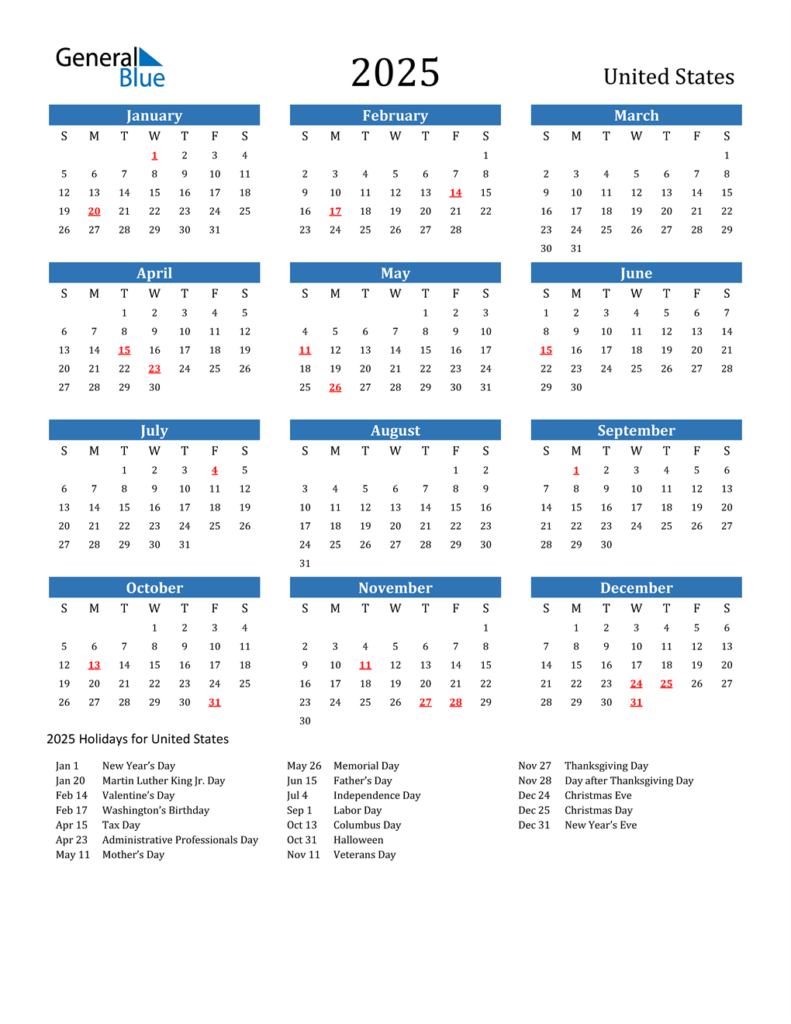 A Comprehensive Guide To Major Holidays In 2025 Federal Holidays 