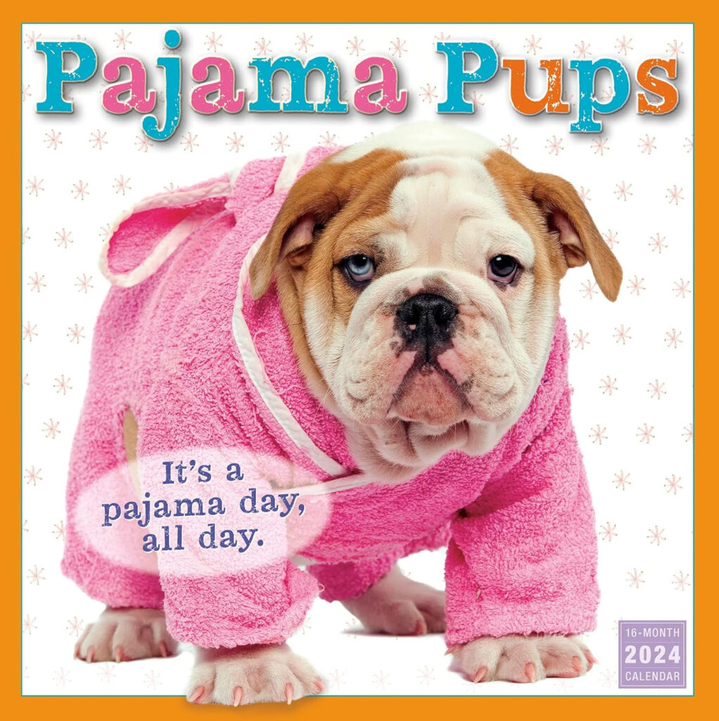 Amazon Pajama Pups 2024 Wall Calendar 16 Month Pets Animals 