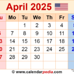 April 2025 Calendar With US Holidays 2025 Whole Year Calendar