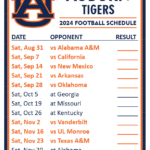 Auburn 2025 Football Schedule Printable Free Download Jason Bailey