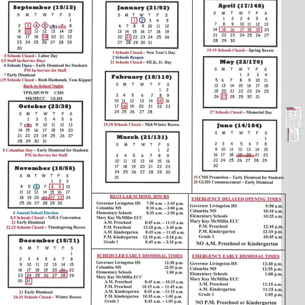 Berkeley Heights 2025 School Calendar Edin Nettle