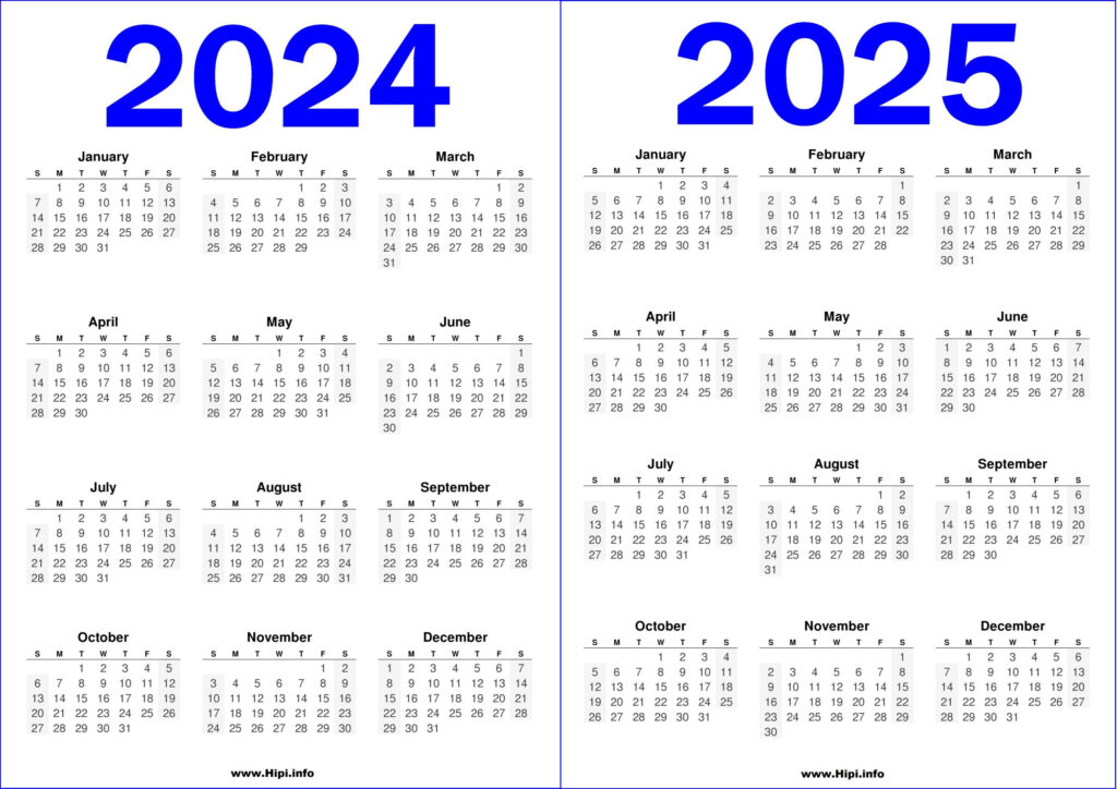 Calendar 2024 2025 Printable Free Elke Nicoli