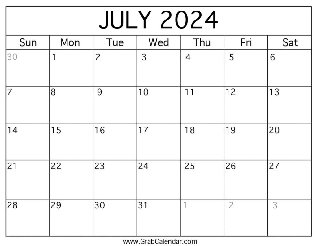 Calendar 2025 Printable July Angela Hudson