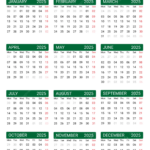 Calendar 2025 Vector Template Download On Pngtree