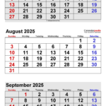 Calendar August 2025 And September 2025 Hannah Kaylyn