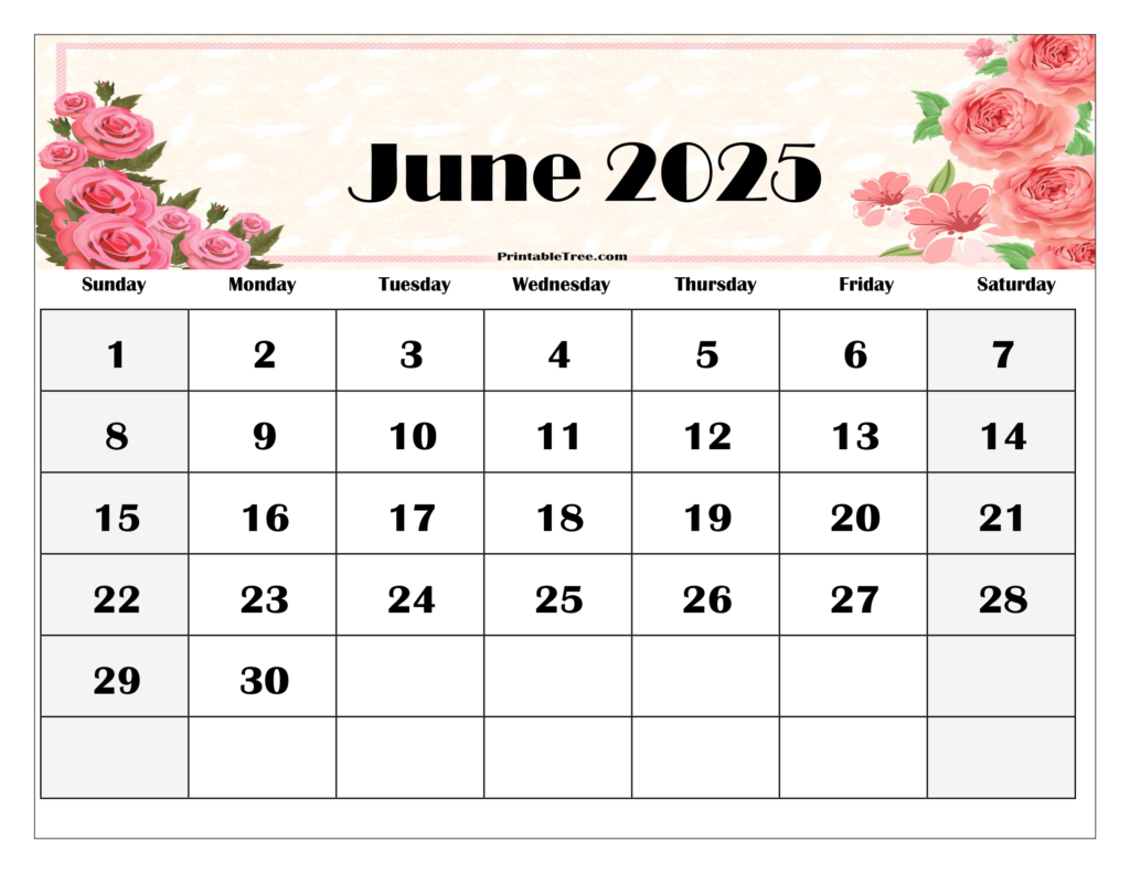 Calendar For June 2025 Printable Landscape Sophi Anderea