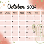 Calendar Oct 2024 Calendar October 2025 PNG Transparent Clipart